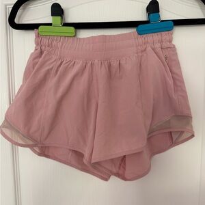 Lululemon Athletica Light Pink Athletic Shorts